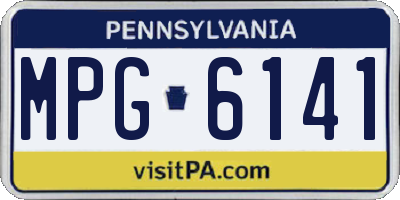 PA license plate MPG6141