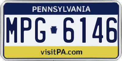 PA license plate MPG6146