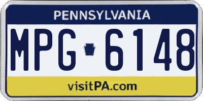 PA license plate MPG6148
