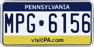 PA license plate MPG6156