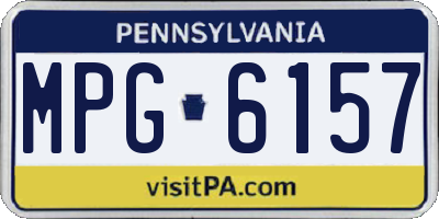 PA license plate MPG6157