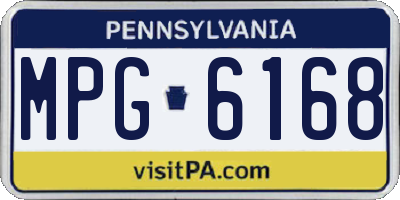 PA license plate MPG6168