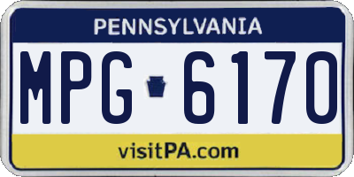 PA license plate MPG6170