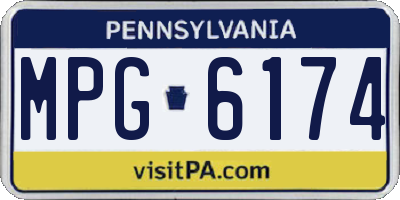 PA license plate MPG6174