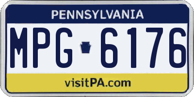 PA license plate MPG6176