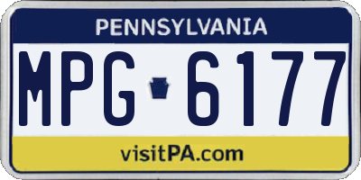 PA license plate MPG6177