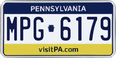 PA license plate MPG6179