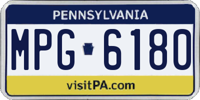 PA license plate MPG6180