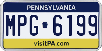 PA license plate MPG6199