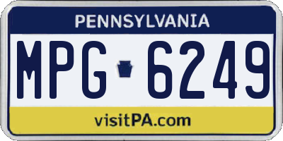 PA license plate MPG6249