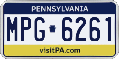 PA license plate MPG6261