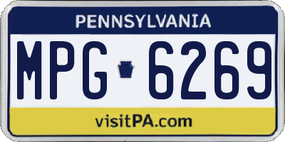 PA license plate MPG6269