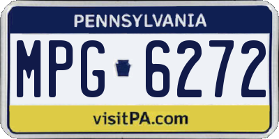 PA license plate MPG6272
