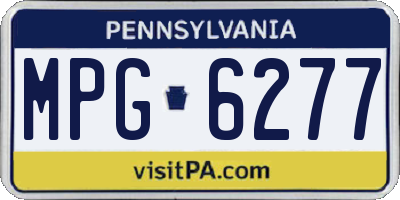 PA license plate MPG6277