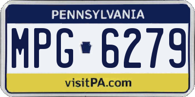 PA license plate MPG6279