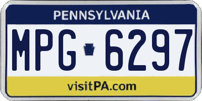 PA license plate MPG6297