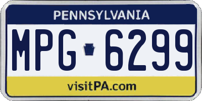 PA license plate MPG6299