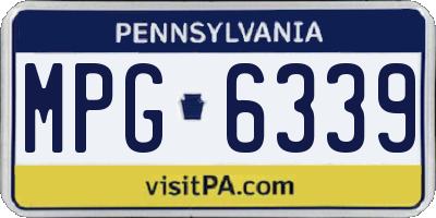 PA license plate MPG6339