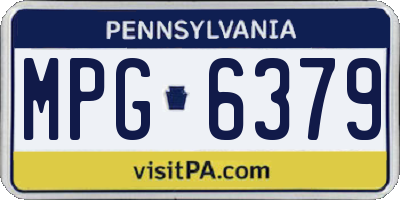 PA license plate MPG6379