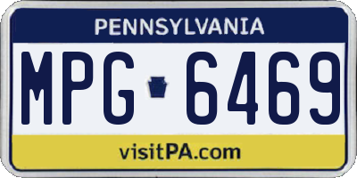 PA license plate MPG6469