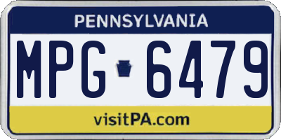 PA license plate MPG6479