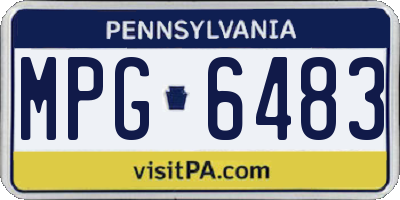 PA license plate MPG6483