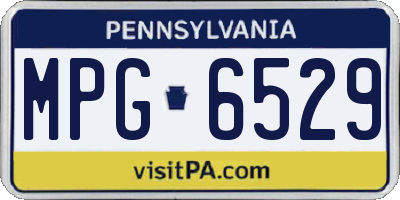 PA license plate MPG6529