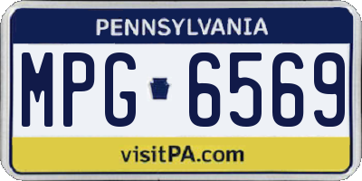 PA license plate MPG6569