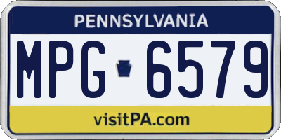 PA license plate MPG6579