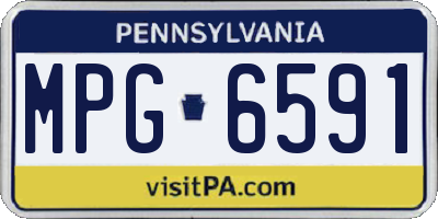 PA license plate MPG6591