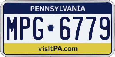 PA license plate MPG6779