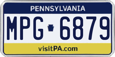 PA license plate MPG6879