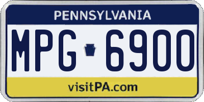 PA license plate MPG6900