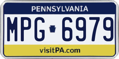 PA license plate MPG6979
