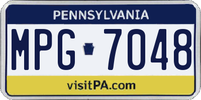 PA license plate MPG7048
