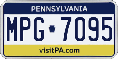 PA license plate MPG7095