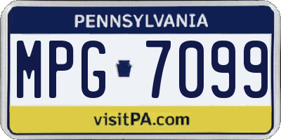 PA license plate MPG7099