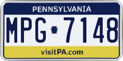 PA license plate MPG7148