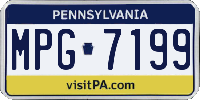 PA license plate MPG7199