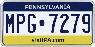 PA license plate MPG7279
