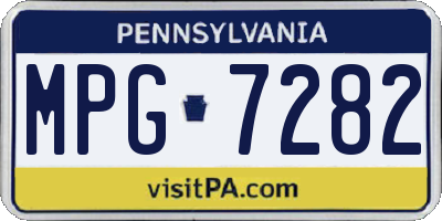 PA license plate MPG7282