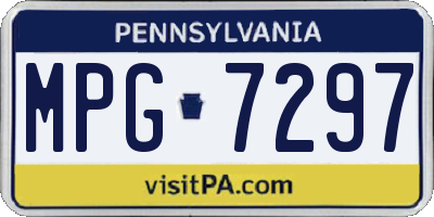 PA license plate MPG7297