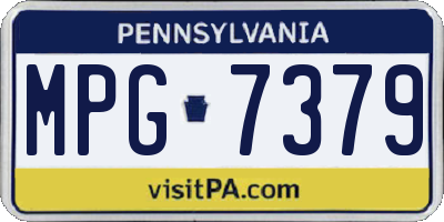 PA license plate MPG7379