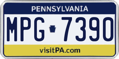 PA license plate MPG7390