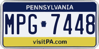 PA license plate MPG7448
