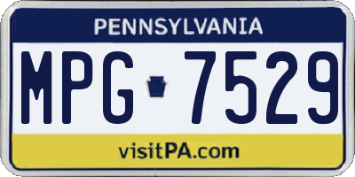 PA license plate MPG7529