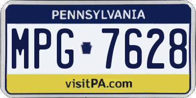 PA license plate MPG7628