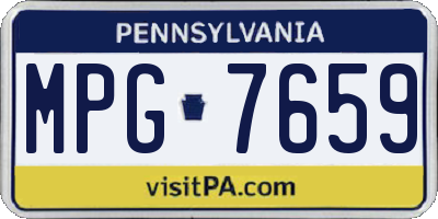 PA license plate MPG7659