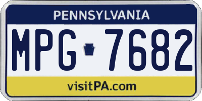 PA license plate MPG7682