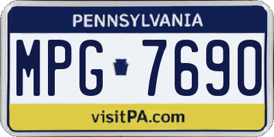 PA license plate MPG7690
